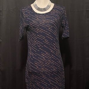 Striped Fitted LuLaRoe Dress